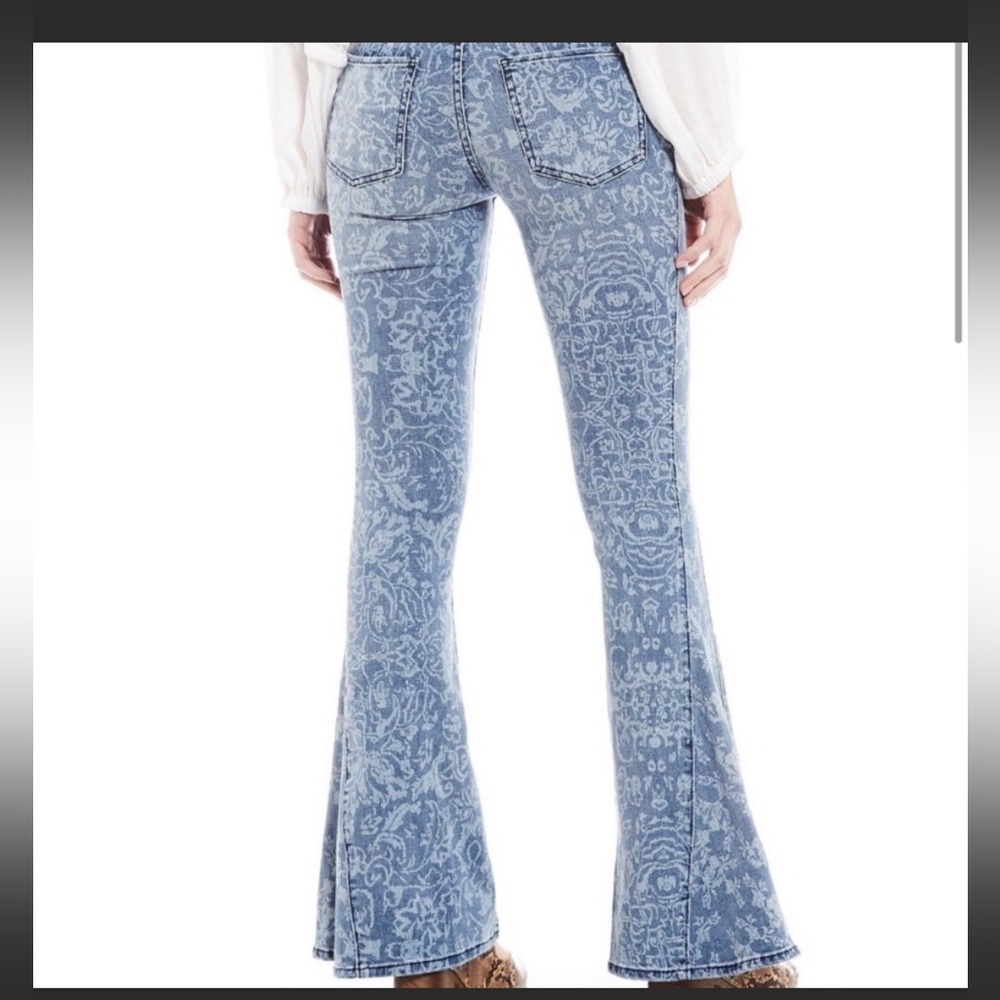 We The Free Dream Lover Printed Flare Jeans - Picture 3 of 13